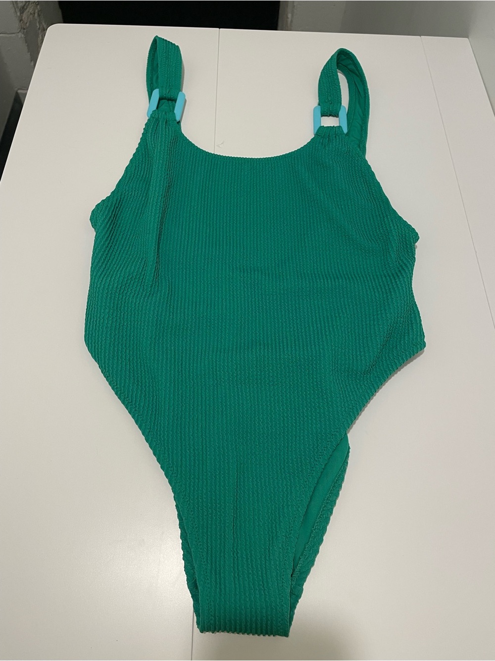 Aerie Brand Birthday Scoop Cheekiest One Piece Swimsuit Jelly Bean Green Large - Picture 5 of 7